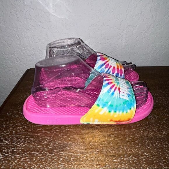 Puma Tie Dye Slip On Slide Sandal Shoes - Picture 2 of 5